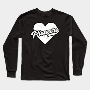 Vintage Pioneers School Spirit // High School Football Mascot // Go Pioneers Long Sleeve T-Shirt